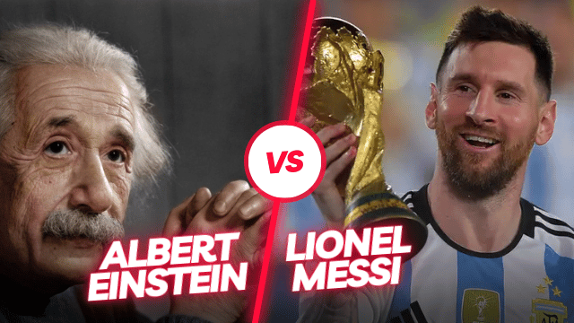 Lebih Cerdas Mana: Albert Einstein atau Lionel Messi?