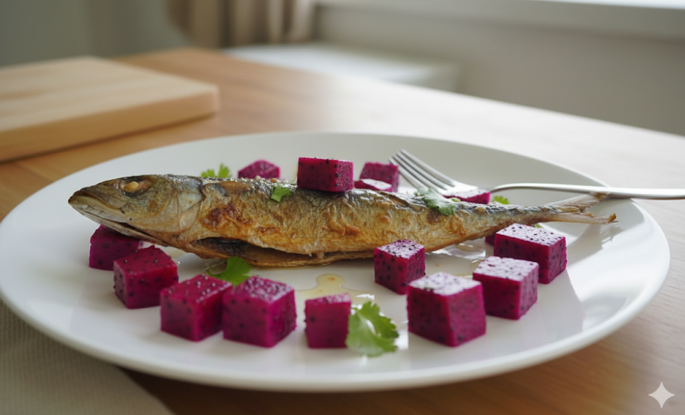 Buah Naga Lauk Ikan Pindang